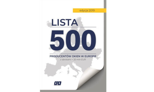 Już wkrótce lista 500 europejskich producentów okien
