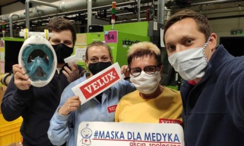 VELUX wspiera akcję społeczną #MaskaDlaMedyka