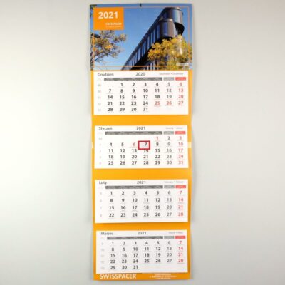 Kalendarz ścienny: Swisspacer