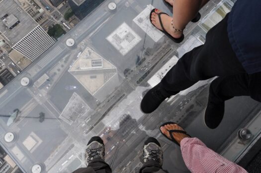 Willis Tower Skydeck, Chicago. Pilkington