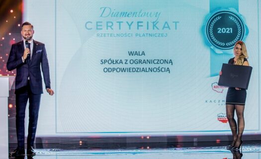 WALA: Diamentowy certyfikat rzetelności płatniczej