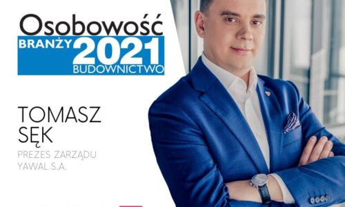 YAWAL: Prezes Tomasz Sęk z tytułem Osobowość Branży 2021