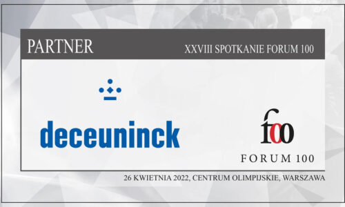 DECEUNINCK: partnerem Forum 100 – spotkania największych w branży