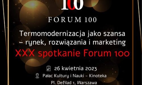 Jubileuszowe XXX Forum 100 z patronatem Ministerstwa Klimatu i Środowiska!