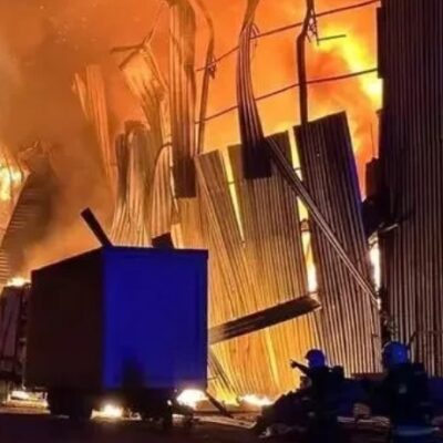 Pożar fabryki Fakro we Lwowie