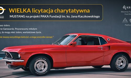 KRISHOME: Mustang dla Fundacji im. ks. Kaczkowskiego