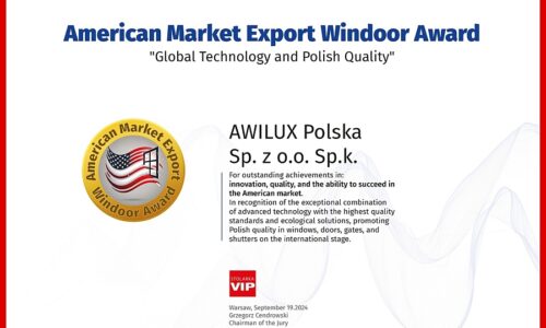 AWILUX: Nagroda American Market Export Windoor Award