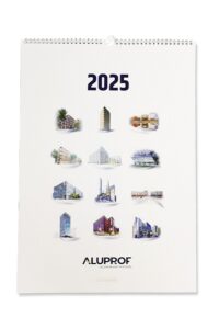 Aluprof kalendarz ścienny 2025 I