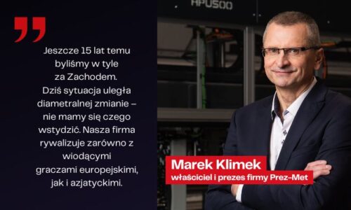 Marek Klimek, Prez-Met: wdrażamy trzecie pokolenie