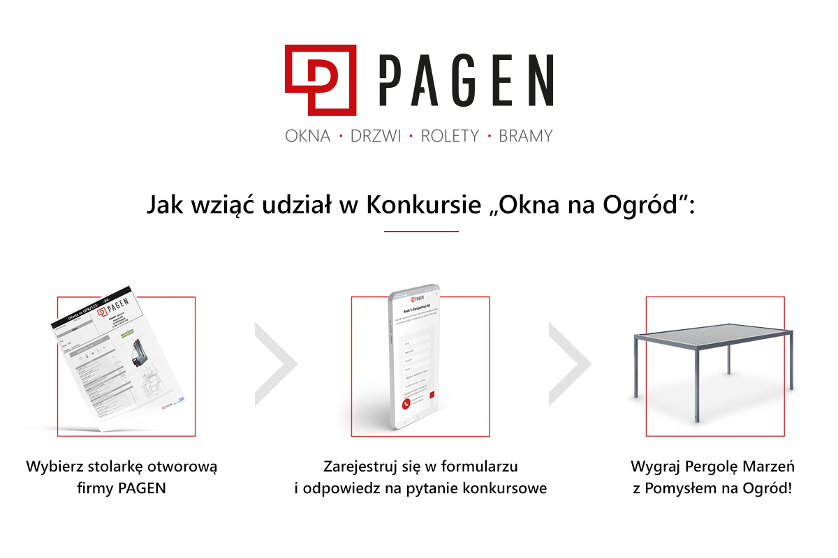 Wygraj Pergolę konkurs Pagen okna na ogród