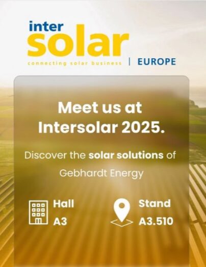 Gebhardt Stahl targi Intersolar Monachium
