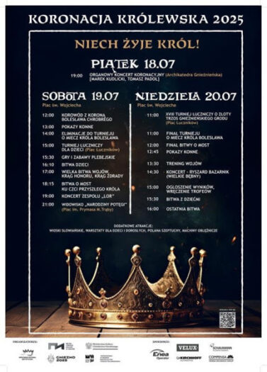 koronacja 2025 gniezno plan