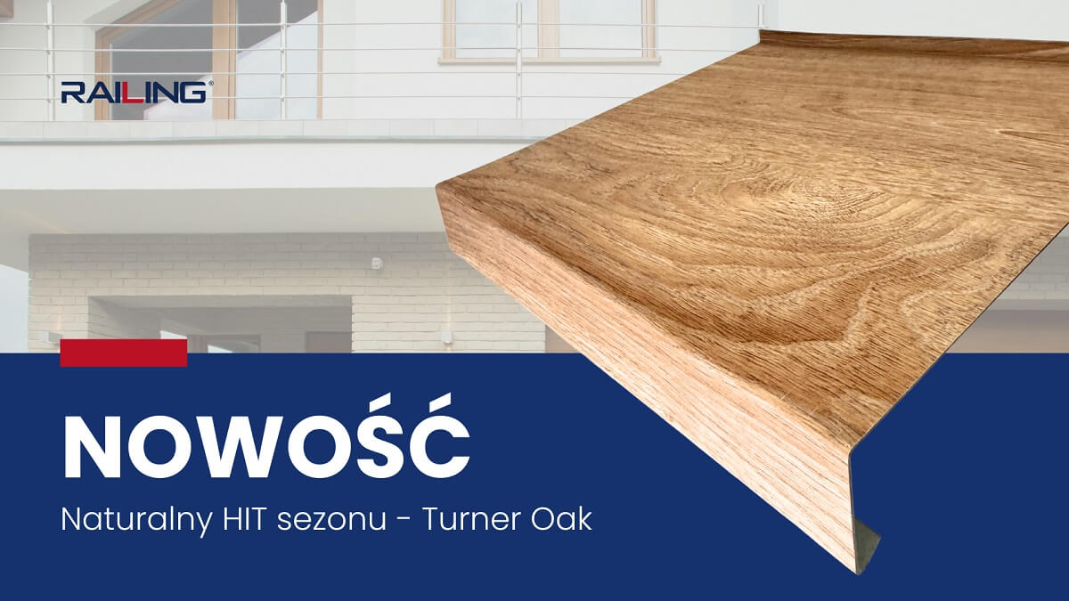 RAILING - parapet stalowy Turner Oak