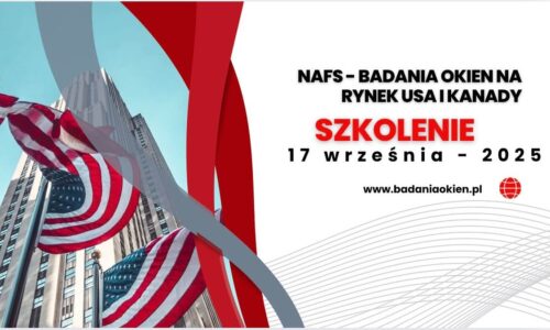NAFS szkolenie – badania okien i drzwi USA i Kanada (17.09.2025)