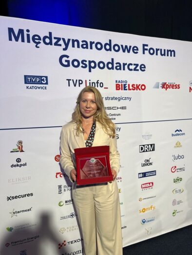 Somfy nagroda gala European Economic Award Małgorzata Jasińska