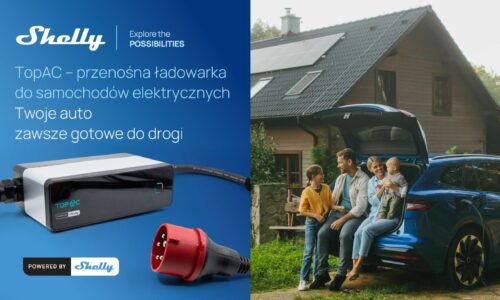 SHELLY: Przenośna ładowarka TOPAC do pojazdów elektrycznych