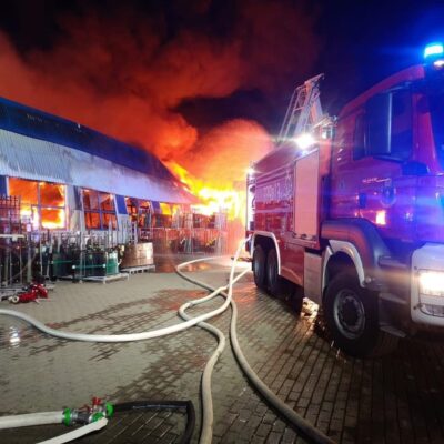 Spłonęła hala produkcyjna firmy Norwood w Rusocinie