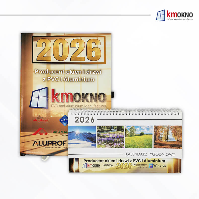 Zestaw kalendarzy 2026 km okno