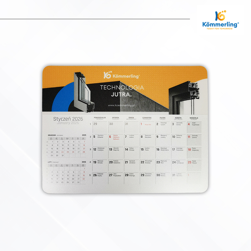 kalendarz biurkowy kommerling 2026