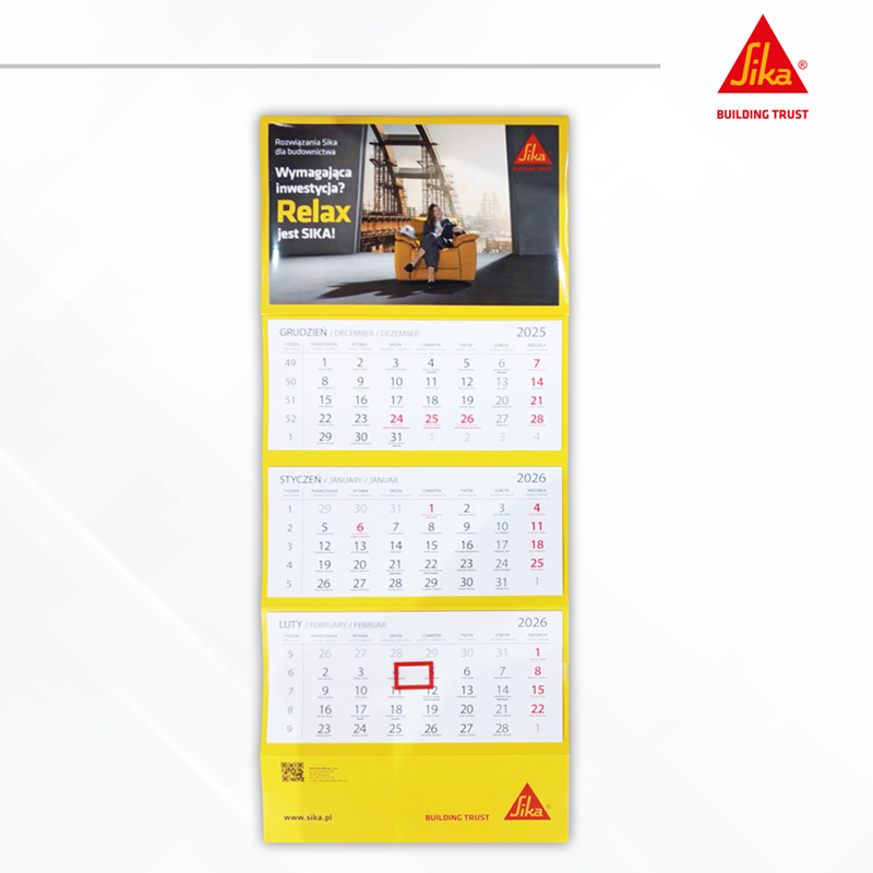 kalendarz scienny Sika