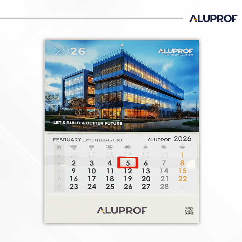 kalendarz ścienny aluprof II 2026