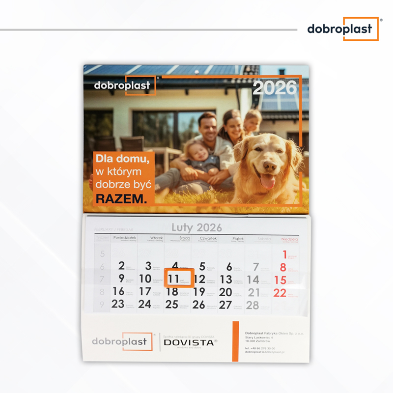 kalendarz ścienny dobroplast 2026