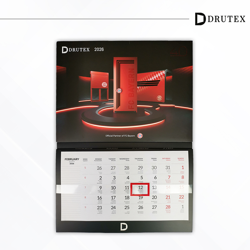 kalendarz ścienny drutex 2026