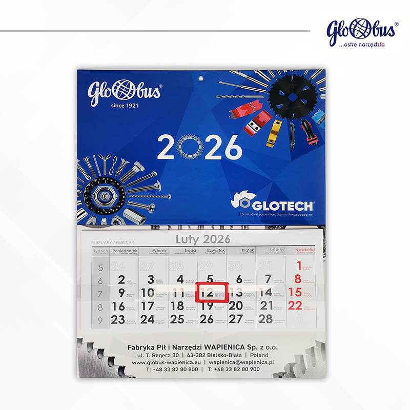 kalendarz ścienny globus 2026