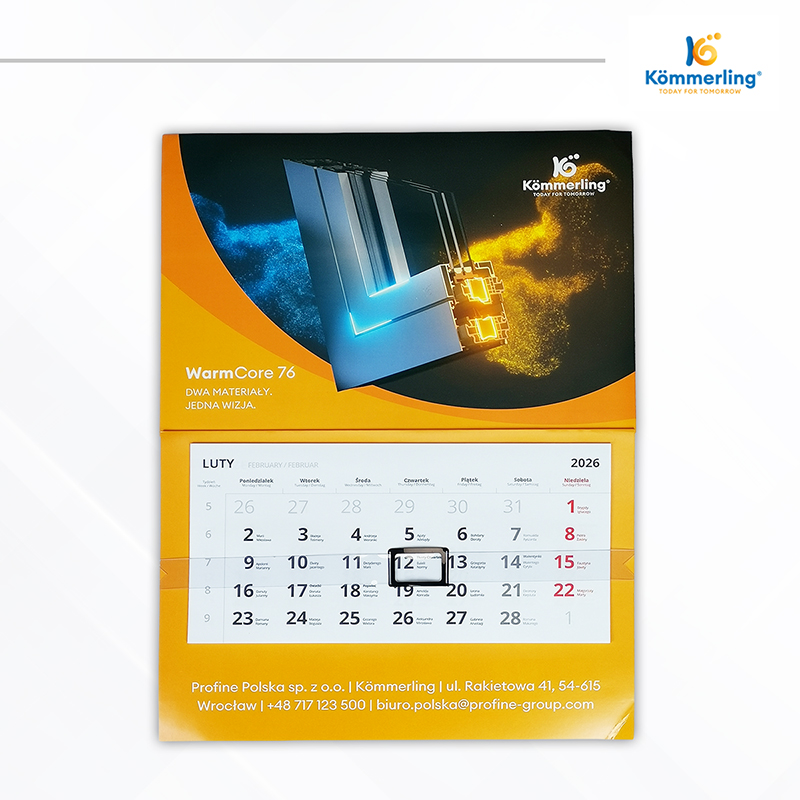 kalendarz ścienny kommerling 2026