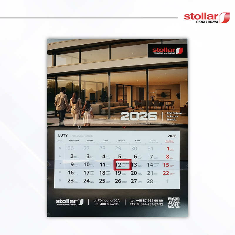kalendarz ścienny stollar 2026
