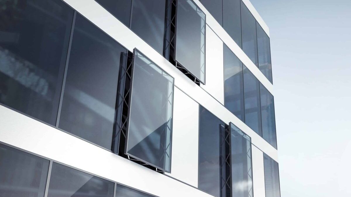 Okna fasadowe otwierane Geze