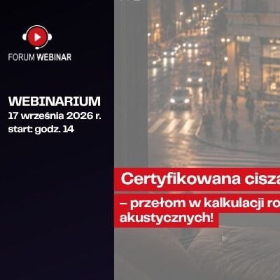 Akustyka stolarki w praktyce. „Forum Branżowe” i Aluron zapraszają na webinar