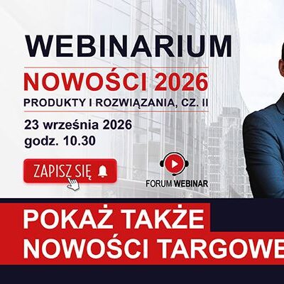 Forum Webinar 2026 #2: nowości branży stolarki