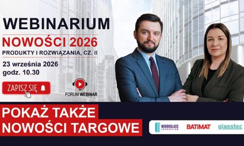 Forum Webinar 2026 #2: nowości branży stolarki